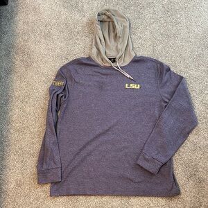LSU Purple and Gray Men's Sweater